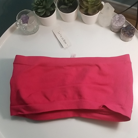 La vie en rose pink bandeau bra top large NWT - Picture 4 of 6